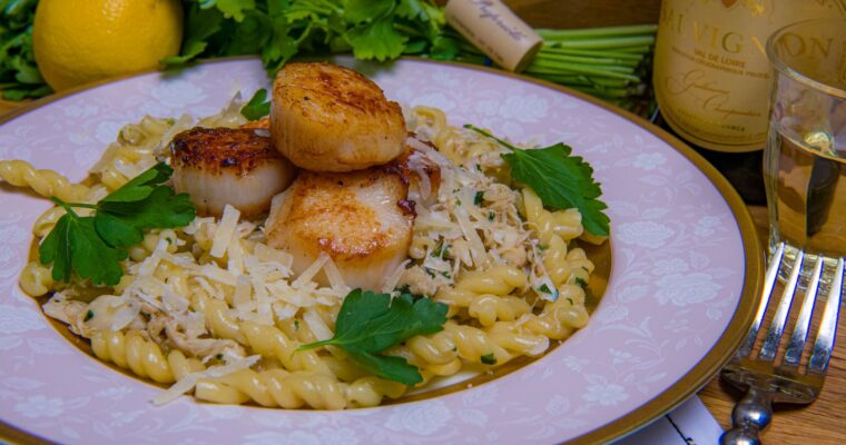 Scallops & Crab Sauce Gemelli