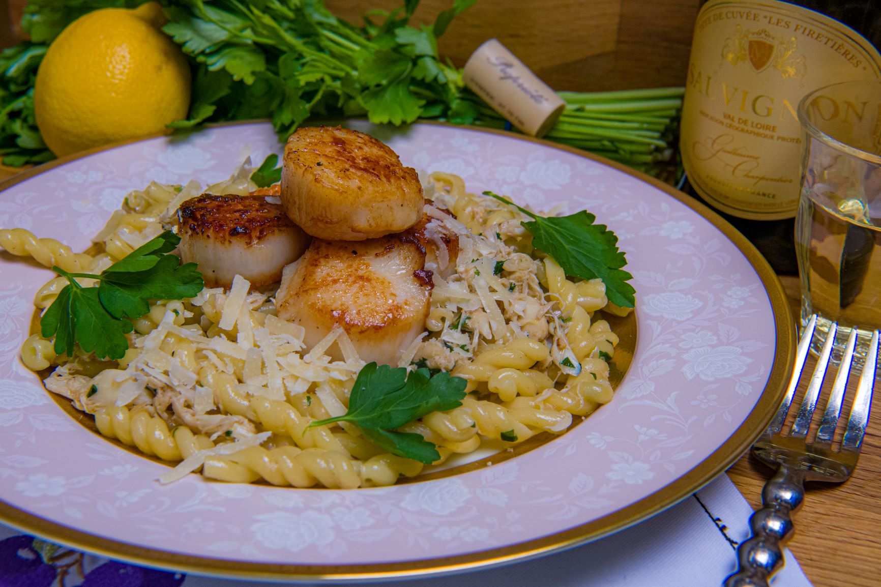 Scallops & Crab Sauce Gemelli